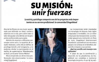 StageWood Ambassador: Ana de los Riscos for “COSAS” Magazine